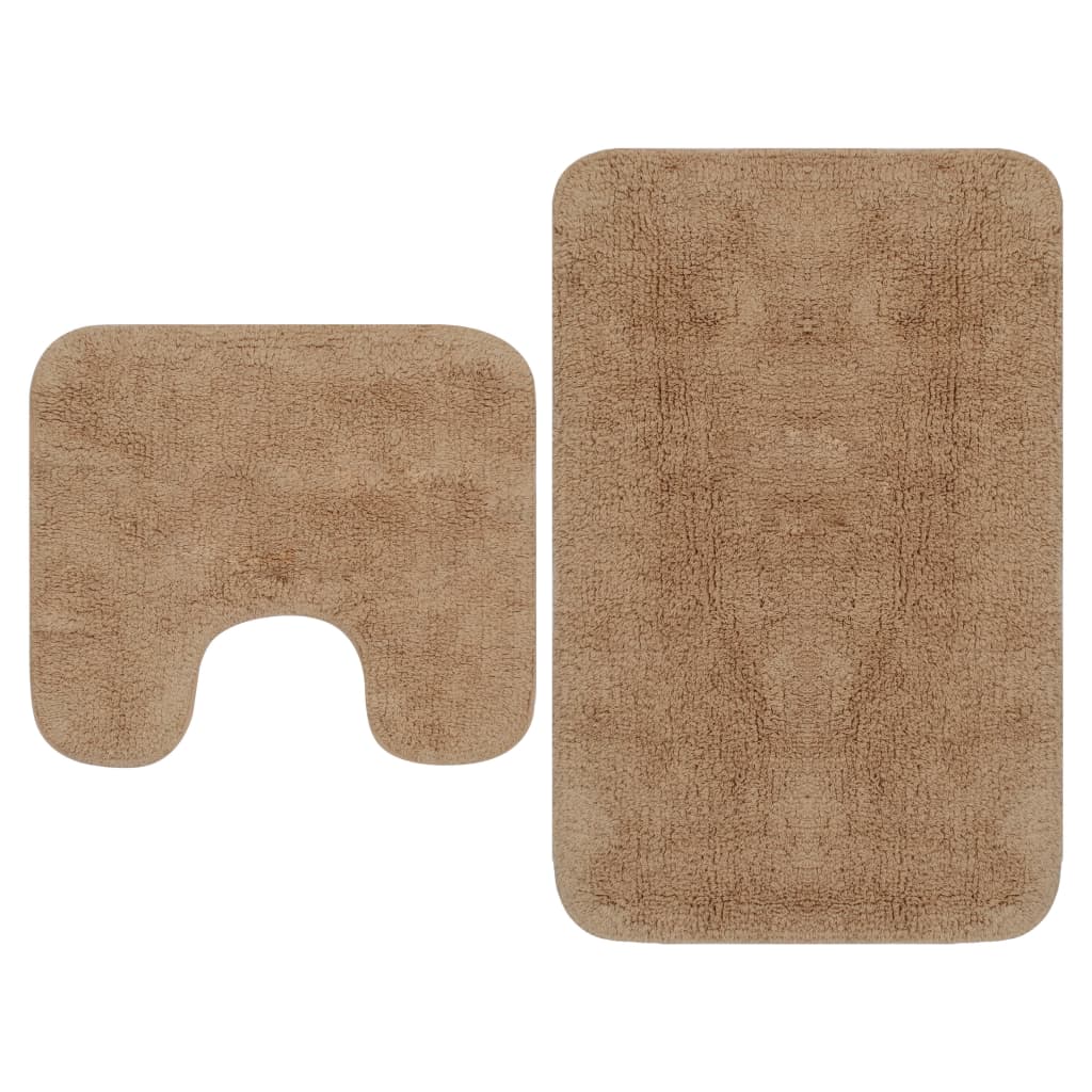 Bademåttesæt i 2 dele - 100 % bomuld, beige