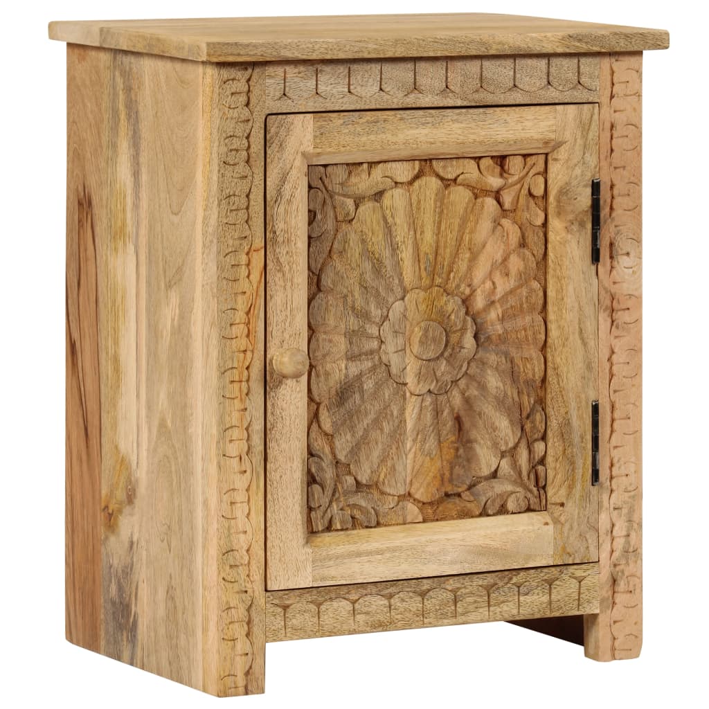 sengebord 40x30x50 cm massivt mangotræ
