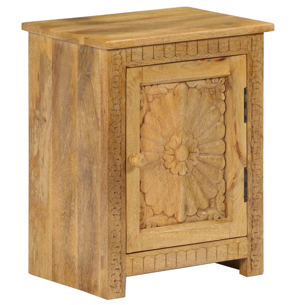 sengebord 40x30x50 cm massivt mangotræ