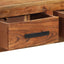skænk med 3 skuffer 110x35x80 cm massivt træ