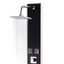 bruserpanel glas 18 x 42,1 x 120 cm sort