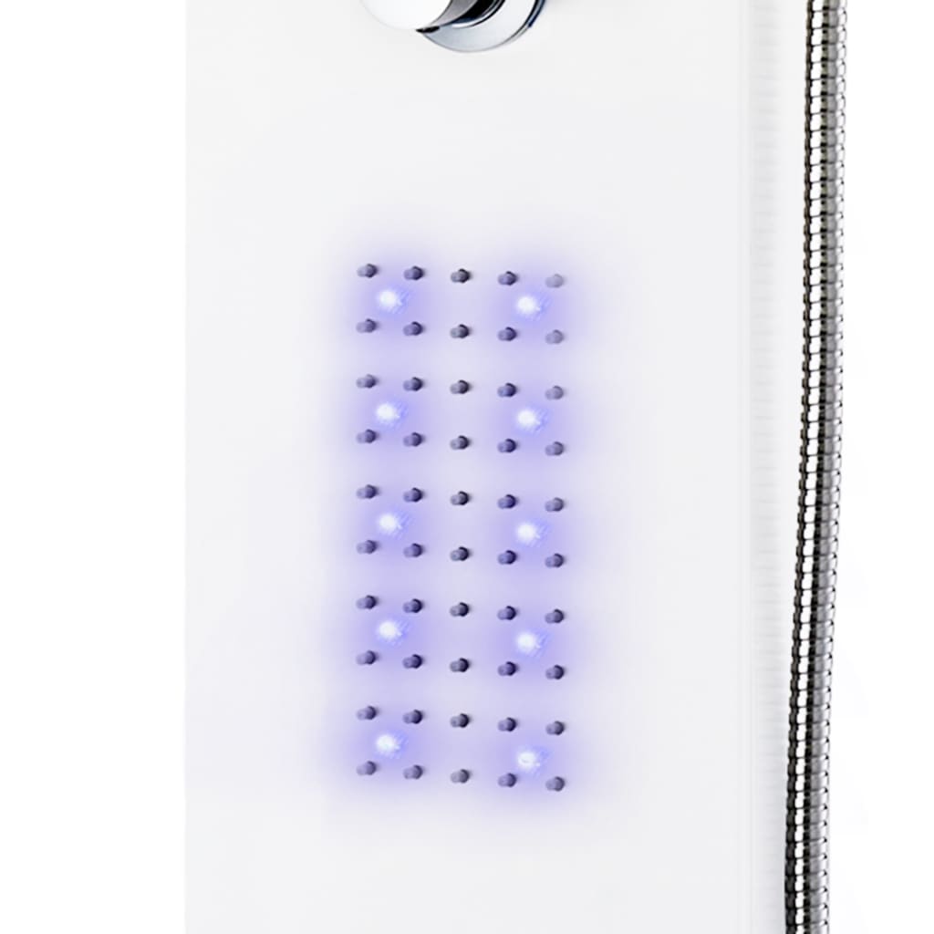 brusepanel 20x44x130 cm aluminium hvid