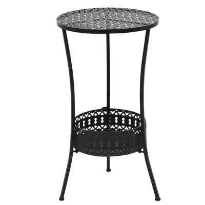 bistrobord 40 x 70 cm metal sort