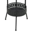 bistrobord 40 x 70 cm metal sort