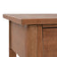 konsolbord i massivt grantræ 126 x 40 x 77,5 cm brun