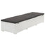 liggestol med hynde polyrattan hvid