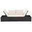 solseng sort 195 x 60 cm polyrattan
