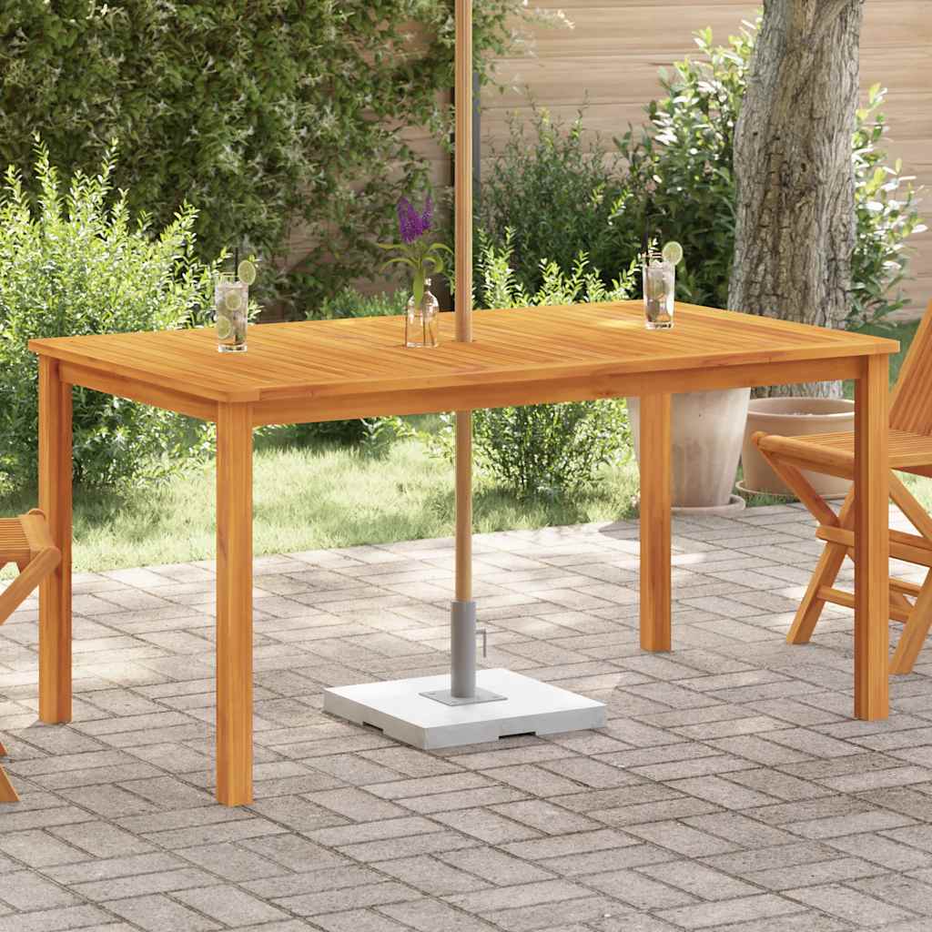 havebord 150 x 90 x 74 cm massivt akacietræ billede