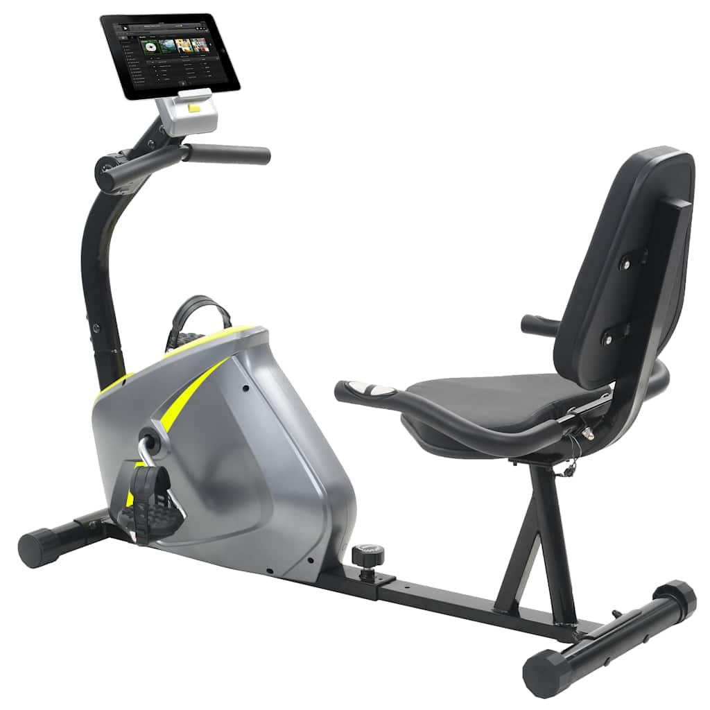 magnetisk liggende motionscykel med pulsmåler billede