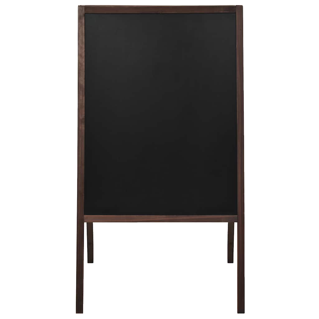 dobbeltsidet tavle cedertræ fritstående 60 x 80 cm