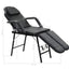 mobil ansigtsbehandlingsstol kunstlæder 185 x 78 x 76 cm sort