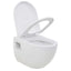 væghængt toilet keramik hvid