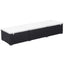 liggestol med hynde polyrattan sort