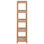 badeværelsesstativ 4 etager massivt teak 42 x 42 x 165 cm