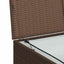 udendørs opbevaringskasse 150x100x100 cm polyrattan brun