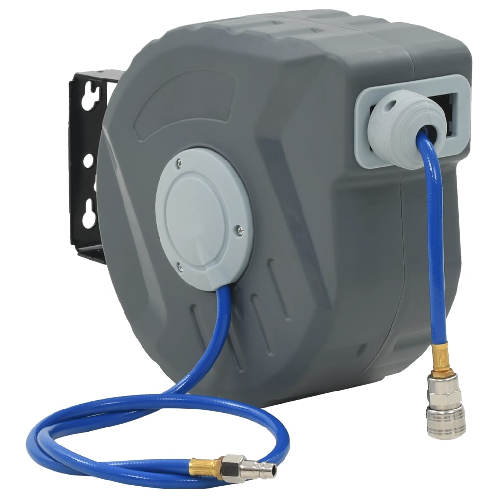 Automatisk luftslangetromle 3/8" - 12 m PVC, vægmonterbar