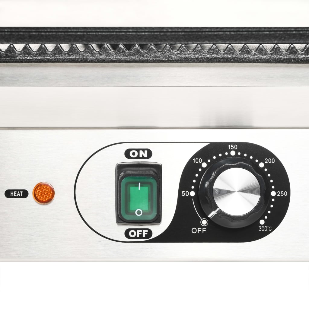 dobbelt rillet paninigrill 3600 W 57x30,5x20 cm