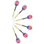 professionel dartskive i sisal med 6 dartpile