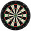professionel dartskive i sisal med 6 dartpile og ramme