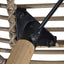 spisebordsstole 4 stk. naturlig rattan brun