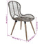 spisebordsstole 4 stk. naturlig rattan brun