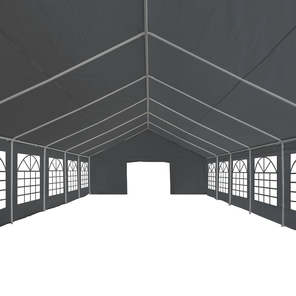 festtelt PE 6x12 m grå