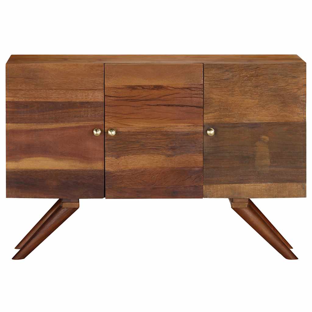 skænk 110x30x75 cm massivt genbrugstræ brun