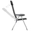 foldbare campingstole 4 stk. aluminium sort
