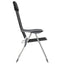 foldbare campingstole 4 stk. aluminium sort