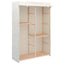 tøjgarderobe i 3 niveauer 110x40x170 cm