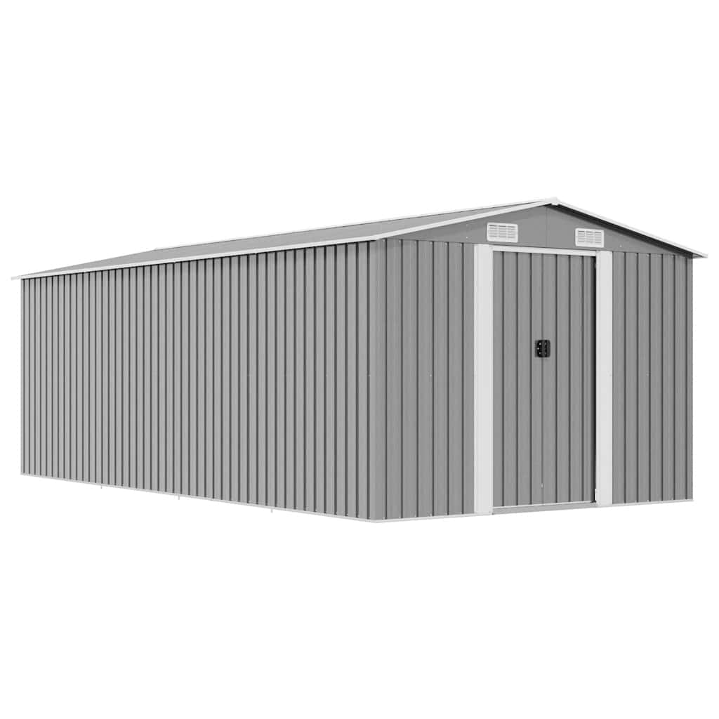 haveskur 257x489x181 cm metal grå