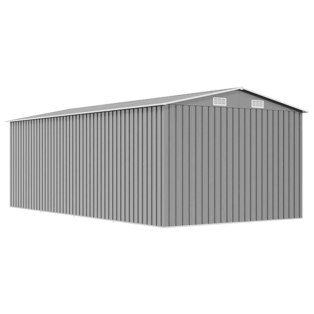 haveskur 257x489x181 cm metal grå