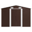 haveskur 257x489x181 cm metal brun