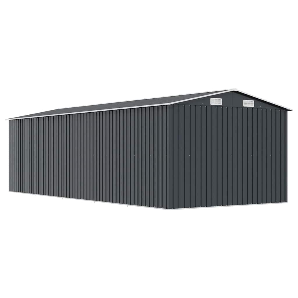haveskur 257x580x181 cm metal antracitgrå