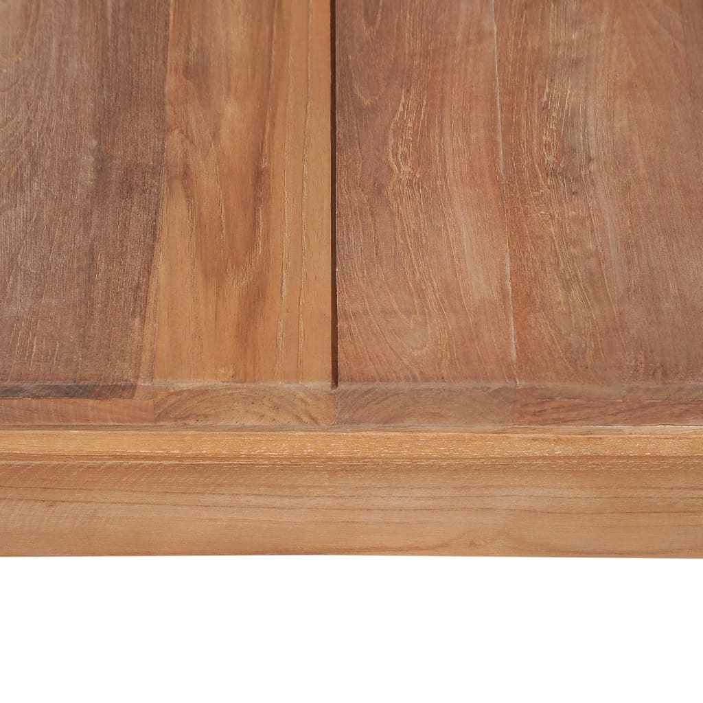 sofabord i massivt teaktræ med naturlig finish 60 x 60 x 40 cm