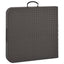 foldbart havebord 120 x 60 x 74 cm HDPE rattanlook brun