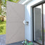 sammenklappelig sidemarkise til terrasse cremefarvet 400 x 200 cm