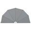 sammenklappelig sidemarkise til terrasse grå 160 cm