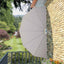 sammenklappelig sidemarkise til terrasse cremefarvet 160 cm