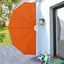 sammenklappelig sidemarkise til terrasse terracotta 160 cm