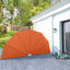 sammenklappelig sidemarkise til terrasse terracotta 200 cm