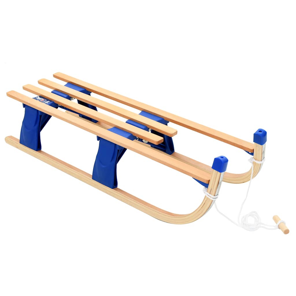 foldbar kælk i træ 110 cm billede
