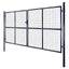 havelåge i net galvaniseret stål 300x200 cm grå