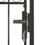 hegnslåge ASSEN med buet top stål 102x175 cm sort