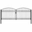 hegnslåge ASSEN dobbeltdør med buet top stål 400x175 cm