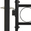 hegnslåge ASSEN dobbeltdør med buet top stål 400x175 cm