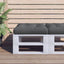 pallehynde 58x58x10 cm stof grå