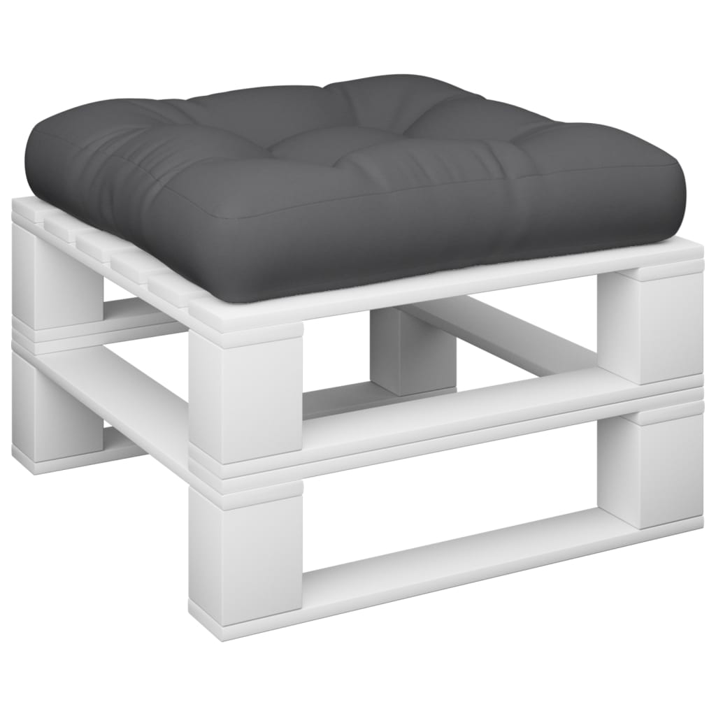 pallehynde 58x58x10 cm stof grå