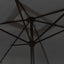 parasol med metalstang 300x200 cm antracitgrå