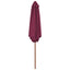parasol 270 cm træstang bordeauxrød